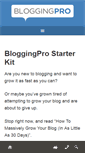 Mobile Screenshot of bloggingpro.com