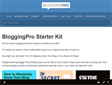 Tablet Screenshot of bloggingpro.com